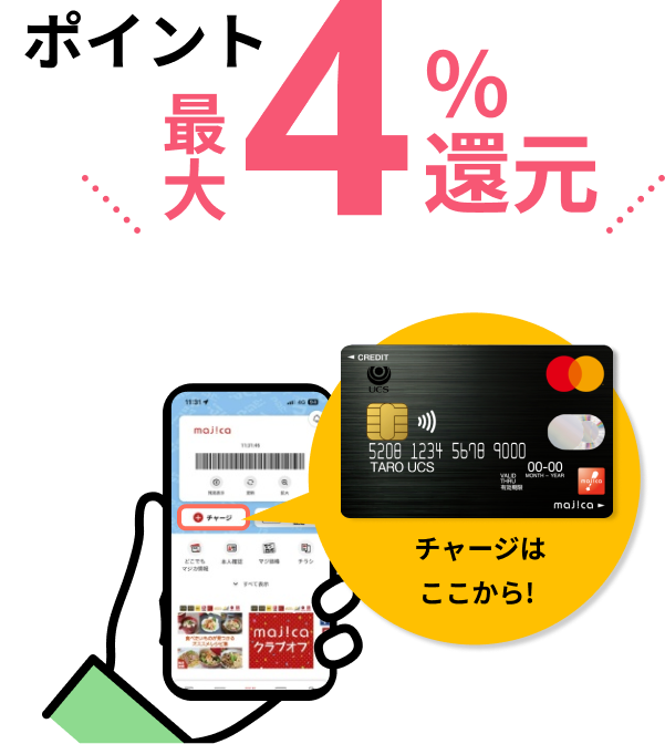 ポイント最大4%還元