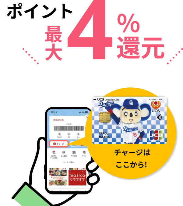 ポイント最大4%還元