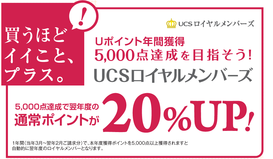 UCSCo[Y@قǃCCƁAvXB@U|CgNԊl5,000_BڎwIUCSCo[Y5,000_BŗNx̒ʏ|Cg20%UPI@1Nԁi3`N2jŁA{Nxl|Cg5,000_ȏl܂ƎIɗNx̃Co[ƂȂ܂B