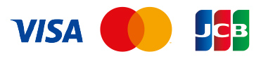 VISA／Mastercard／JCB