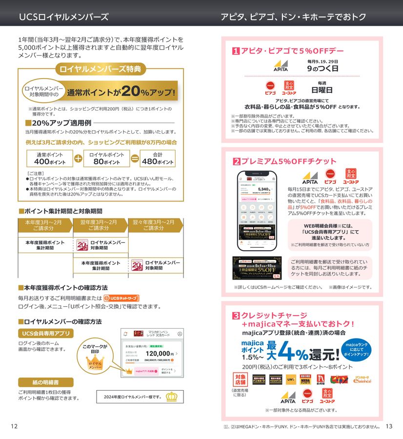 majica donpen cardご利用ガイド