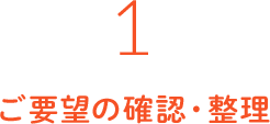 ご要望の確認・整理