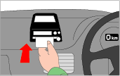停車中にイメージ